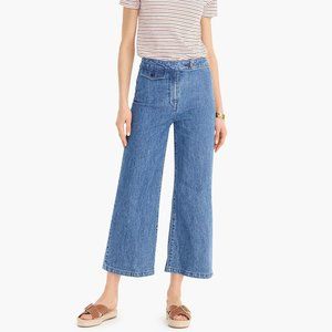 J Crew Point Sur Wide-Leg Crop Jean